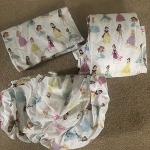 Pottery Barn Kids Organic Cotton Princess Twin Bedding